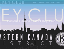 Tablet Screenshot of keyclub.ca