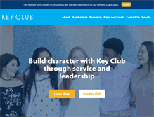 Tablet Screenshot of keyclub.org